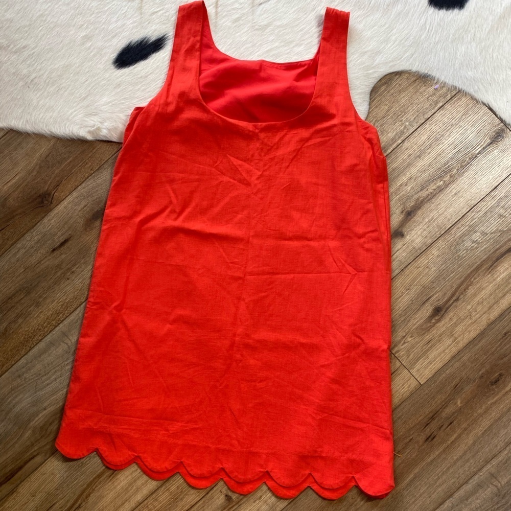 Kate Spade New YorkXTarget Scalloped coastal linen tropical vibrant mini dress - Picture 10 of 10